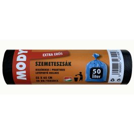 COMPETENT Szemeteszsák 55x65 50 literes fekete, 15 mikron