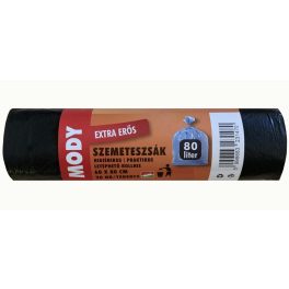 COMPETENT Szemeteszsák 60x80 80 literes fekete, 15 mikron